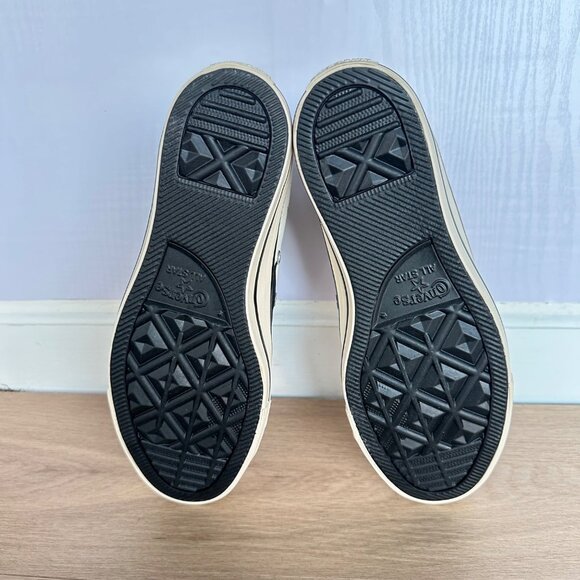 Converse Chuck Taylor Large Stars Hi Sz 7.5 Womens Shoes Sneakers Beige A09898F - Picture 6 of 10